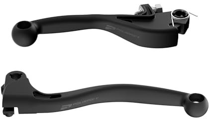 Polisport Off Road 91580 APT Unzerbrechlich Hebel Kit, Passend Yamaha YZ/YZ-F, YZ125/250X, YZ450F, YZ250FX, YZ450FX MX Brems-/Kupplungshebel, Robustes Verbundmaterial OEM-Form Einfache Montage Schwarz