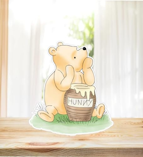 Vintage Winnie Cutouts Hofschilder Pooh Ausschnitt Requisite für Winnie Babyparty Dekorationen, klassisches Pooh Geburtstagsparty-Zubehör (groß)