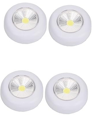 OSALADI 4 StüCk Schranklicht Batterie Schrankbeleuchtung Notlicht Led Wandlampe Unterschrank Lampen KüChe Beleuchtung Wandleuchte FüR KüChe, Garage