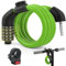 E Scooter Antivol，1.2m/12mm Antivol Idéal Antivol à combinaison 5 chiffres Code numérique Antivol vélo Antivol à câble avec barre de fermeture pour Xiaomi M365/Pro2/Ninebot Scooter/Vélo Antivol