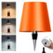 FOTEMIX Lampada a bottiglia senza fili, 3 colori, dimmerabile continuamente, lampada a LED ricaricabile con controllo touch, paralume senza fili, per camera da letto, ristorante e bar (arancione,