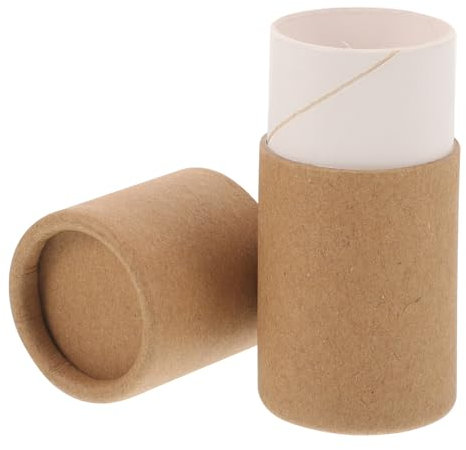 BELLIFFY Ätherische Öl Aufbewahrungsbox 10 Ml Papierröhre Aus Kraftpapier Rund Mit Deckel Sicherer Behälter Für Fläschchen Organizer Für Schreibtisch