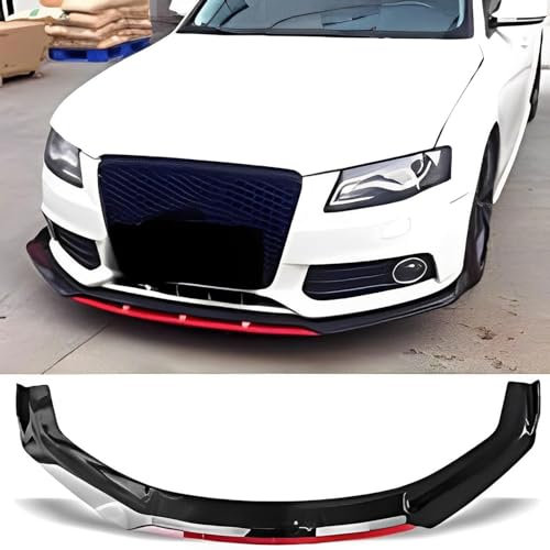 WUHHBPOL Auto Frontspoiler für Audi A4 B8 S4 2008 2009 2010, Front Spoiler Lippe Frontspoiler Frontlippe Antikollisionsschutz Body Kit
