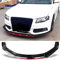 WUHHBPOL Auto Frontspoiler für Audi A4 B8 S4 2008 2009 2010, Front Spoiler Lippe Frontspoiler Frontlippe Antikollisionsschutz Body Kit