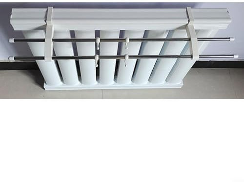 HOHOVYVY Towel Rail Radiator Double Pole Radiator Towel Rail with 4 Hooks Strong Load Capacity