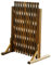 Clôture de jardin en bois - Panneau de treillis robuste pour plantes d'extérieur - 160 cm / 180 cm / 200 cm / 250 cm / 260 cm / 270 cm de large options - Couleur carbonisée : 160 cm x 46 cm