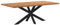 vidaXL Esstisch mit Baumkanten 200x100x74 cm Massivholz Eiche Rechteck, Küchentisch, Restauranttisch, Tisch Restaurant, Esszimmertisch, Bistrotisch