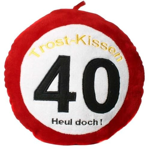 Udo Schmidt Plüsch Trost Kissen 40 Heul doch! zum 40. Geburtstag als Scherzgeschenk