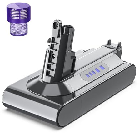 V10 6000mAh Replacement for Dyson Cyclone V10 Animal V10 Absolute V10 Motorhead V10 Fluffy SV12