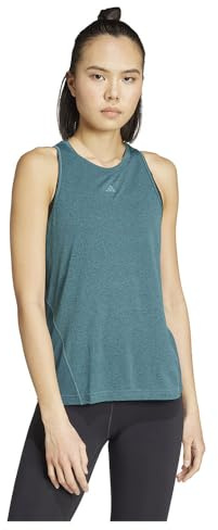 adidas Women's Designed for Training Tanktop Preloved Teal/Aurora Ivy XL