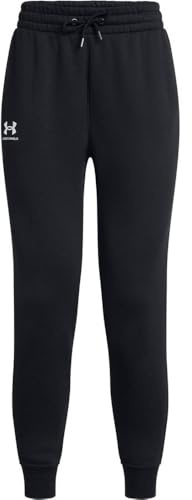 Under Armour UA Icon Fleece Jogger - Black/Black/White - XXL