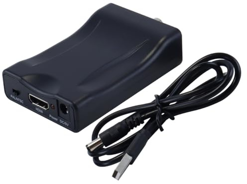 Orivin Convertisseur De Signal Vidéo Composite HDMI Vers BNC, Adaptateur Vidéo Composite HDMI Vers BNC, Compatible NTSC/PAL, 480i, 576i, Pour Téléviseur, Enregistreur DVD