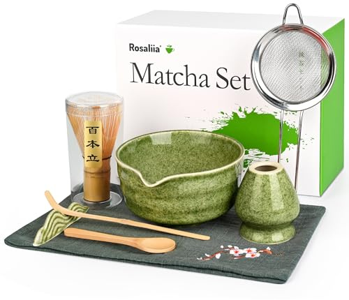Matcha-Schneebesen-Set – Japanisches Matcha-Tee-Set für den Haushalt für Teeliebhaber (Matcha Grün)