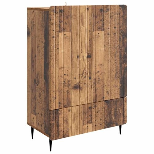vidaXL Sideboard Altholz 66 x 34,5 x 97 cm Holzwerkstoff, Eleganter Sideboard, viel Stauraum, praktische Möbel, modernes Design, effektive Wohnzimmereinrichtung