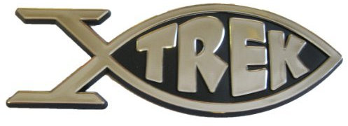 Unbekannt Trek Fisch - Kunstoff Logo + Auto Plakette