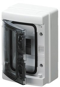Gewiss Aufputzverteiler 8TE IP65 KLEMMENLEIST. aus Kunststoff, GW40112