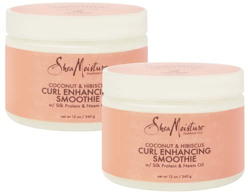 Shea Moisture Coconut & Hibiscus Curl Enhancing Smoothie 12 oz (Pack of 2) by Shea Moisture