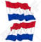 StickersWorld Niederlande-Flagge Aufkleber, Vinyl, 100 mm, 2 Stück
