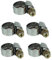 Original Einhell Schellen-Set (Kompressor-Zubehör, Schlauchschellen für Druckluftschläuche, Größenbereich Ø 8 - 12 mm, 5x Schellen)
