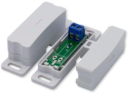 Schabus SHT 3001 Schließer, universal Reed-Kontaktschalter für Alarmanlagen, Endschalter, Modellbau, LED-Innenbeleuchtung Kleiderschrank, grau