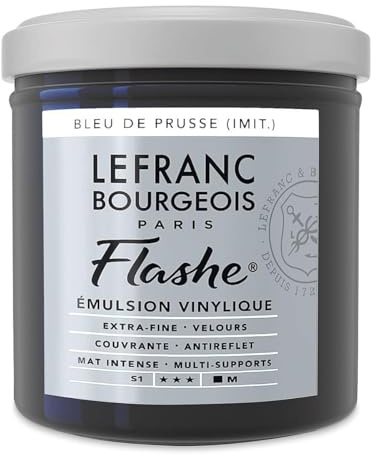 Lefranc Bourgeois Acrylique 230332/vinyle Couleur, preussischblau Teinte, 7 x 7 x 7,3 cm