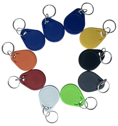 YARONGTECH® 10PCS Wasserdicht ABS 13.56MHz ISO14443A MIFARE Classic 1K NFC RFID Token, RFID Schlüsselanhänger, RFID-Tag