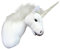 Wagner 8021 - Plüschtrophäe Einhornkopf - lebensecht - XL - Plüschtier Trophäe Einhorn Plüsch Unicorn