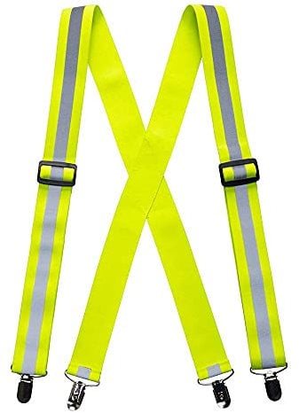 Portwest Warnschutz Hosenträger, Größe: Einheitsgröße, Farbe: Gelb, HV56YER