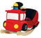 Bieco Plüsch Schaukeltier Feuerwehr Auto | Kinder Schaukelstuhl | Sicherheitsgurt | Baby Schaukel | Schaukel Kleinkind | Schaukeltier Baby Zimmer | Baby Schaukelwippe ab 9 Monate | Schaukelpferd Holz