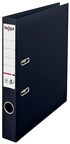Rexel 2115506 Aktenordner, A4, Polypropylen, Schwarz