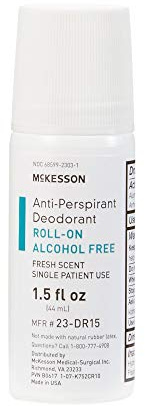 McKesson Antiperspirant Deodorant Roll-On Stick Bulk, 1.5 fl oz, 96 ct