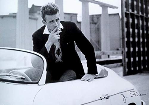 James Dean - im Porsche | US Import Plakat, Poster [59 x 84 cm]