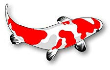 Akachafactory Aufkleber Vinyl Carpe Koi Japanische Fische