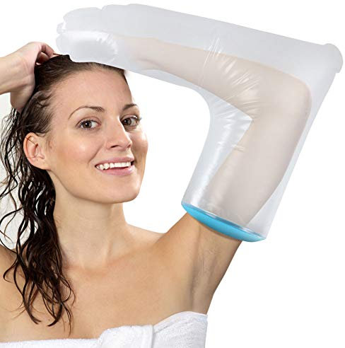 Protector De Escayola, Funda De Yeso Para Adultos Para Brazo De Ducha Funda Impermeable De Yeso Impermeable Brazo Largo Protección Para Dedos, Palmas, Muñecas, Codo