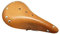 TentHome Vintage Fahrradsattel Sattel Leder Fahrradsitz Classic Line Ledersattel Bequeme Cityradsättel Tourensattel Rennradsattel Touren Trekking MTB, Orange