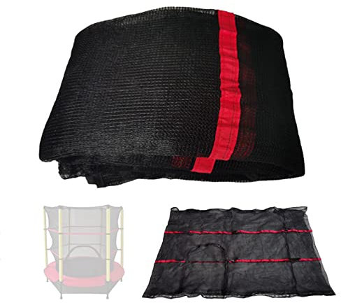 APJJ Sicherheitsnetz Trampolin Für Gartentrampoline Φ140cm, Trampolinersatznetz, Trampolin-Zubehör, Ersatznetz, Mit Reißverschluss, UV-Beständig, Reißfest