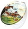 Fun Novelty Toilet Seat Soft Close, Easy Fit, Printed On 3 Surfaces with Thelwell Equestrian Art. Unique Horse Racing & Jockey Gifts for Mum or Dad, Country Lifestyle & Horse Riding Enthusiasts.