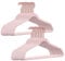 50 Stück hochwertige Samt Kleiderbügel in der Farbe Rosa mit Rosegold Look Haken/Anti-Rutsch/von StickandShine