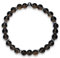 Majas Perlen Rauchquarz Armband mit Perlen echt 6mm Daisyperlen echt platiniert oder vergoldet - Handmade Perlenarmband für Kraft Lebensfreude positive Gedanken - Spiritueller Schmuck Damen Mädchen