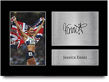 HWC Trading A4 Jessica Ennis Geschenke Gedruckt, Signiert Autogramm Bild für Leichtathletik-Sport-Erinnerungsstücke-Fans