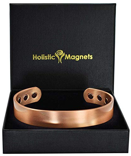 Holistic Magnets® Magnetarmband Damen Herren Reinem Kupfer Arthritis Tendinitis Handgelenk Gelenkheilung Armband Geschenke für Männer Frauen (CB)-Klassisch (L: Handgelenk 19,5-22cm)