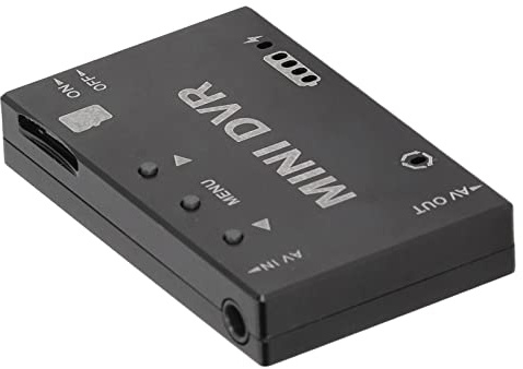 Mini FPV DVR Module, Black Aluminum Alloy RC Video Recorder Module Level 4 5V DC Battery Power Display
