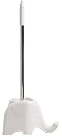RHXWFDG Toilet Bowl Brush and Holder Bathroom Elephant Toilet Bowel Brush and Holder, Hidden Decorative Brush with Stainless Steel Handle Durable Bristles Toilet Bowl Brush Set
