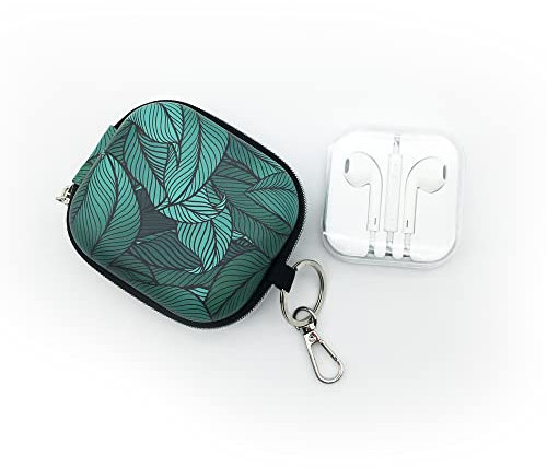 Belyo Pack de Audio, Auriculares con Funda para Auriculares - Estuche con Cierre para Cascos - Cubierta Dura Universal para audífonos Jack 3,5mm