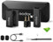 GODOX MoveLink Mini UC Kit 2 Wireless Lavalier Microphone for Android Phone, 2.4G Lavalier Mic 100m(328ft.) Range, Lapel Microphone for DSLR Cameras Vlogging, TikTok, Interviewing, YouTube (Black)