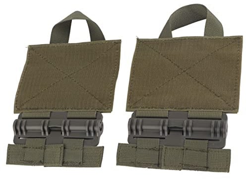 2pcs Quick Release Buckle Set Nylon Portable Outdoor Quick Detach Buckle Set Für Plattenträger(Grün)