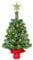 Uten 2ft/60cm Small Christmas Tree, Realistic Tabletop Mini Christmas Tree with LED String Lights and 20 pcs Christmas Balls for Office Living Room Kitchen Windowsill Desktop Xmas Decoration