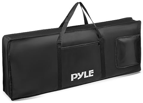 Pyle Keyboard-Hülle, Tragetasche für 61 Tasten, schützt und deckt tragbare Digitale Tastatur, wasserabweisend, verwendet für Modelle PKBRD6139BT, PKBRD6151PB und PKBRD6175P