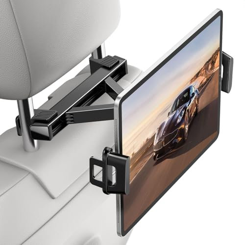 UGREEN Tablet Halterung Auto 360°drehbare und Faltbare iPad Kopfstützenhalterung universale iPad Halterung Auto kompatibel mit 4,7 bis 12,9 Zoll Geräten