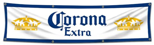 ENMOON Bier-Banner-Flagge (6 x 2,4 m, nicht verblassendes Poly), für drinnen und draußen, Dekoration für Zuhause, Garten, Geschäft, Dekoration